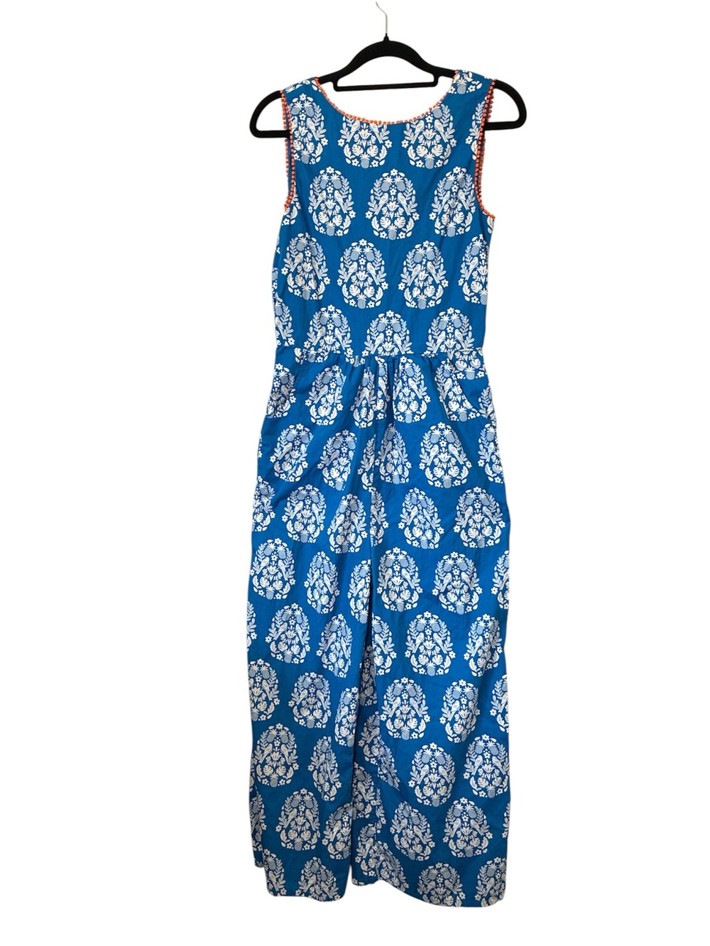 Boden Blue & White Printed Girls Jumpsuit Sz. 13/14Y